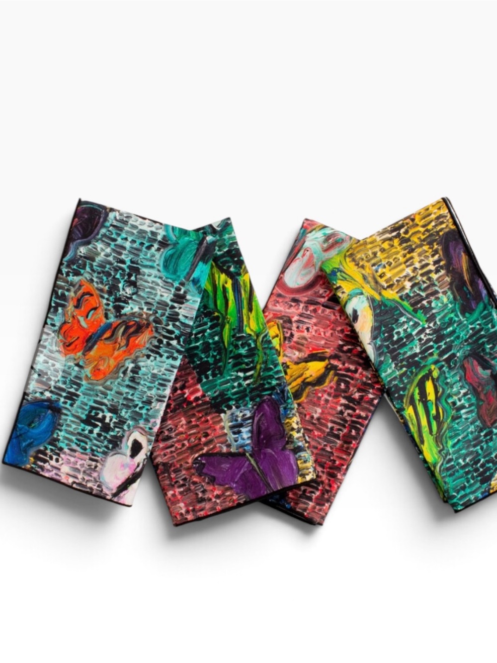 New Hunt Slonem Guardians and Butterflies Dinner Napkins, Set of 2 HNK6003